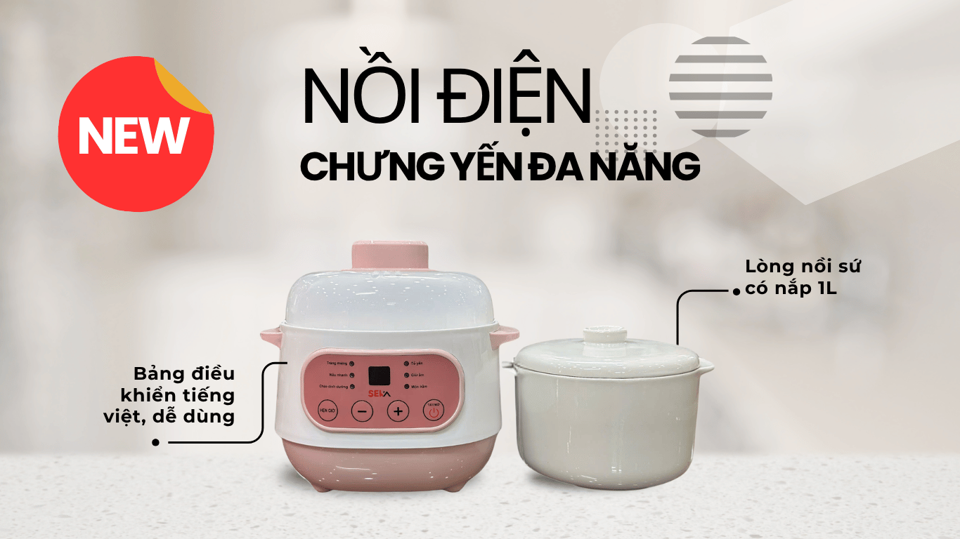 Nồi chưng yến đa năng dung tích 1L